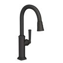 Newport Brass Flat Black Single Handle Pull Down Kitchen Faucet 