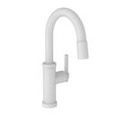 Newport Brass Matte White Single Handle Lever Bar Faucet 
