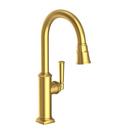 Newport Brass Satin Brass - PVD Single Handle Pull Down Kitchen Faucet 