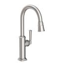 Newport Brass Stainless Steel - PVD Single Handle Pull Down Kitchen Faucet 