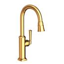Newport Brass Polished Gold - PVD Single Handle Pull Down Kitchen Faucet 