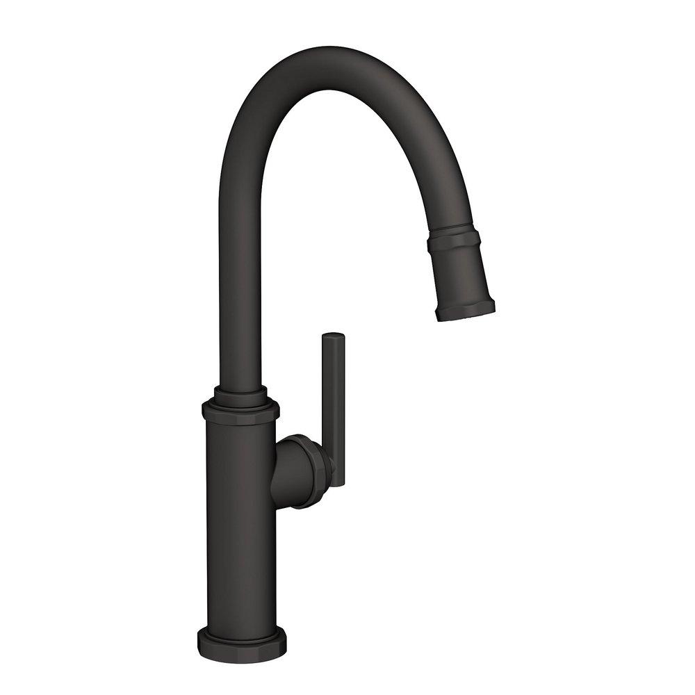 Newport Brass Flat Black Pull Down Kitchen Faucet 