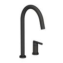 Newport Brass Flat Black Single Handle Pull Down Kitchen Faucet 