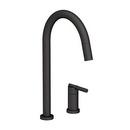Single Handle Pull Down Kitchen Faucet in Flat Black
