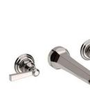 Newport Brass Polished Nickel - Natural Two Handle Wall Mount and Widespread Bathroom Sink Faucet 