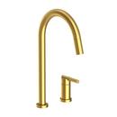 Newport Brass Satin Brass - PVD Single Handle Pull Down Kitchen Faucet 