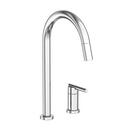 Newport Brass Polished Chrome Single Handle Pull Down Kitchen Faucet 