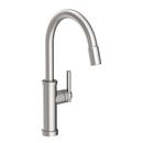 Newport Brass Stainless Steel - PVD Single Handle Pull Down Kitchen Faucet 