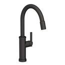 Newport Brass Flat Black Single Handle Pull Down Kitchen Faucet 