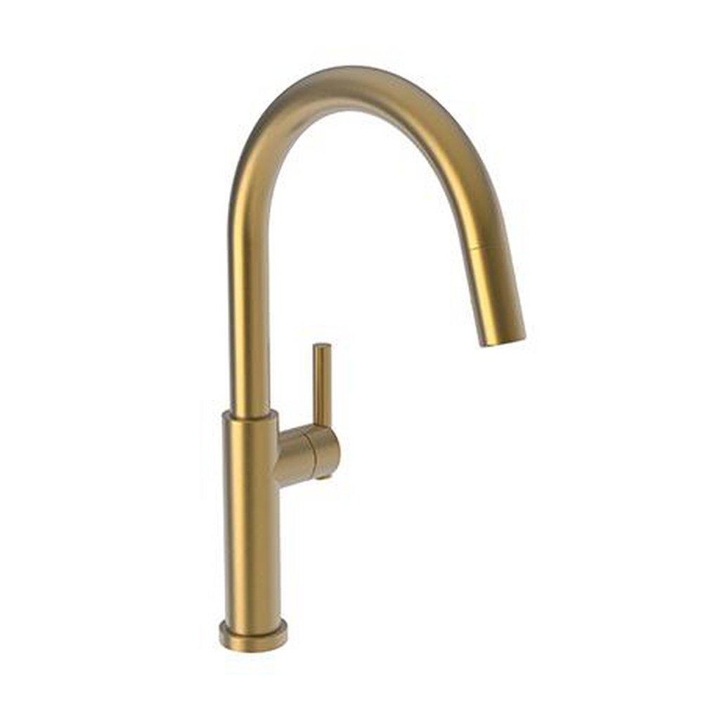 Newport Brass Satin Bronze (Pvd) Single Handle Swivel Kitchen Faucet at