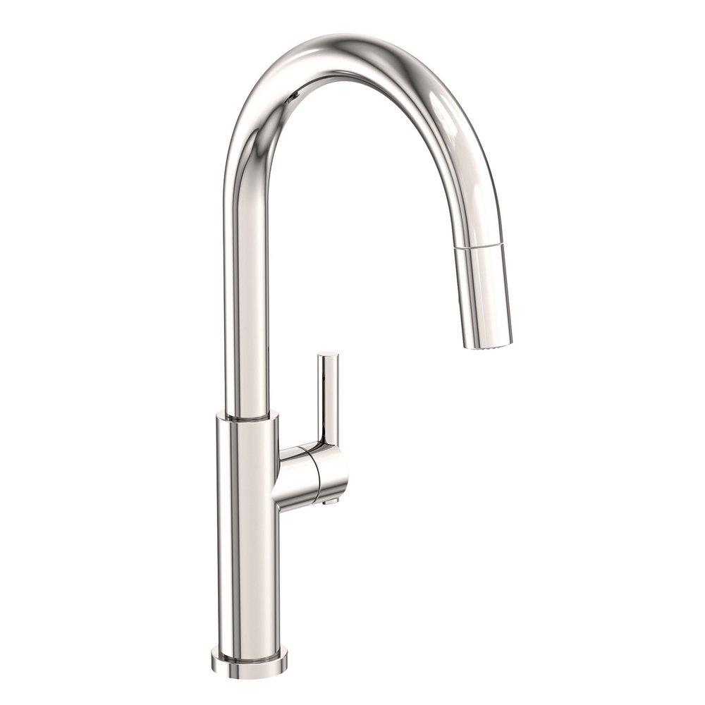 Newport Brass Polished Nickel - Natural Pull Down Kitchen Faucet 