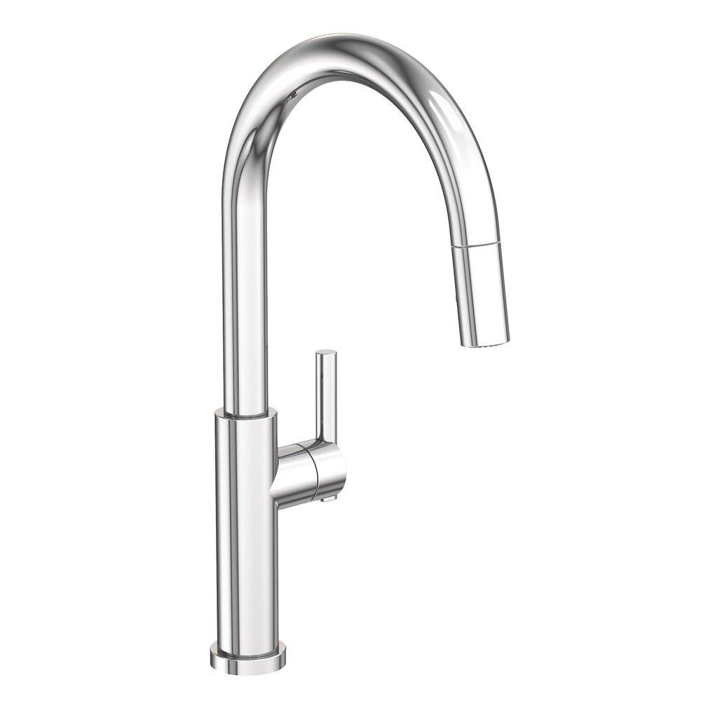 Newport Brass Polished Chrome Pull Down Kitchen Faucet 