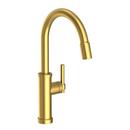 Newport Brass Satin Brass - PVD Single Handle Pull Down Kitchen Faucet 