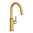 Newport Brass Satin Gold - PVD Single Handle Pull Down Kitchen Faucet 