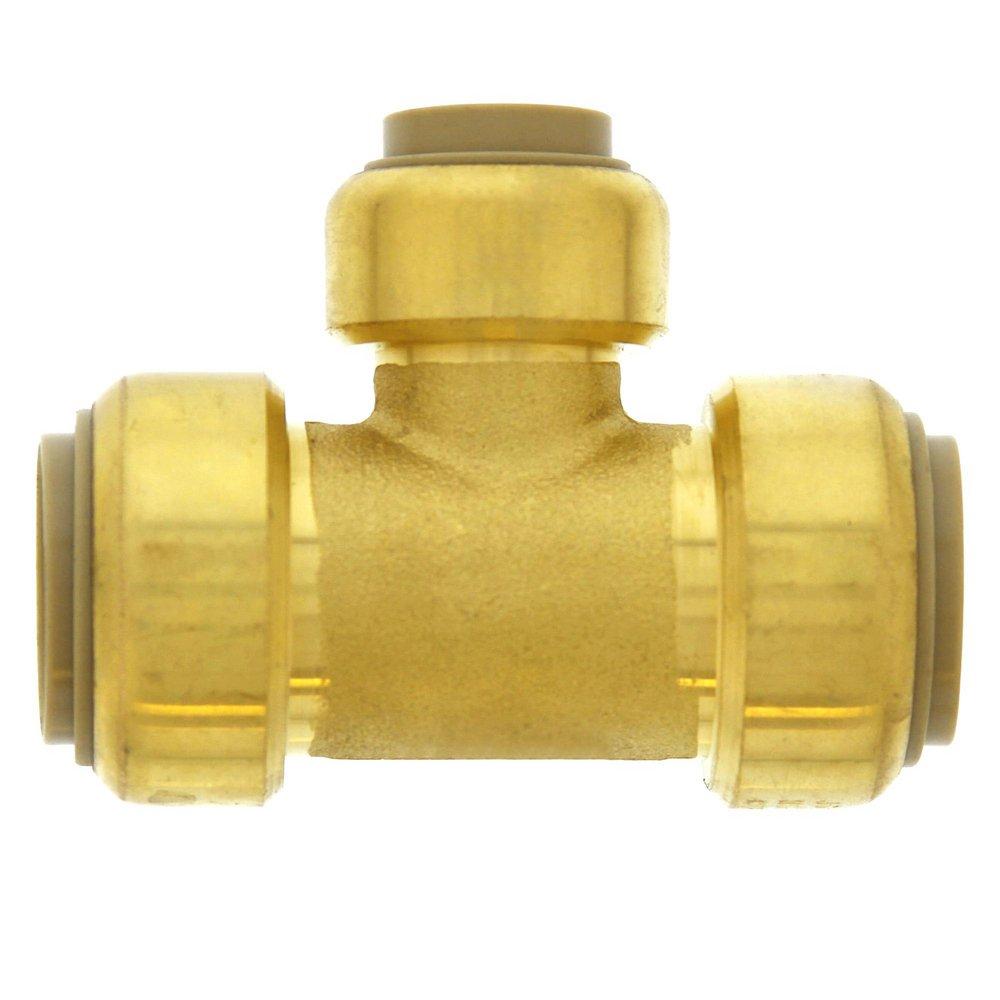 Jones Stephens Rough Brass Push 200 psi Reducing Brass Tee 