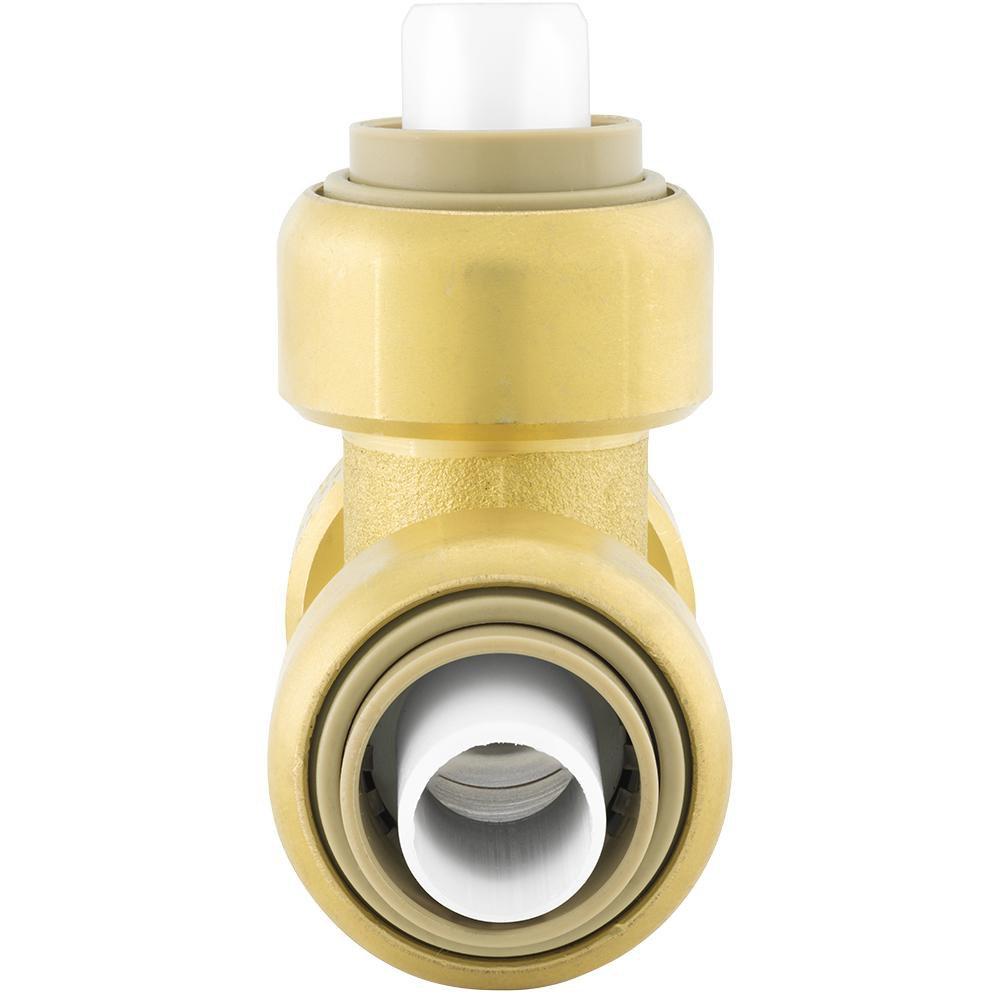 Jones Stephens Rough Brass Push On Reducing Tee 