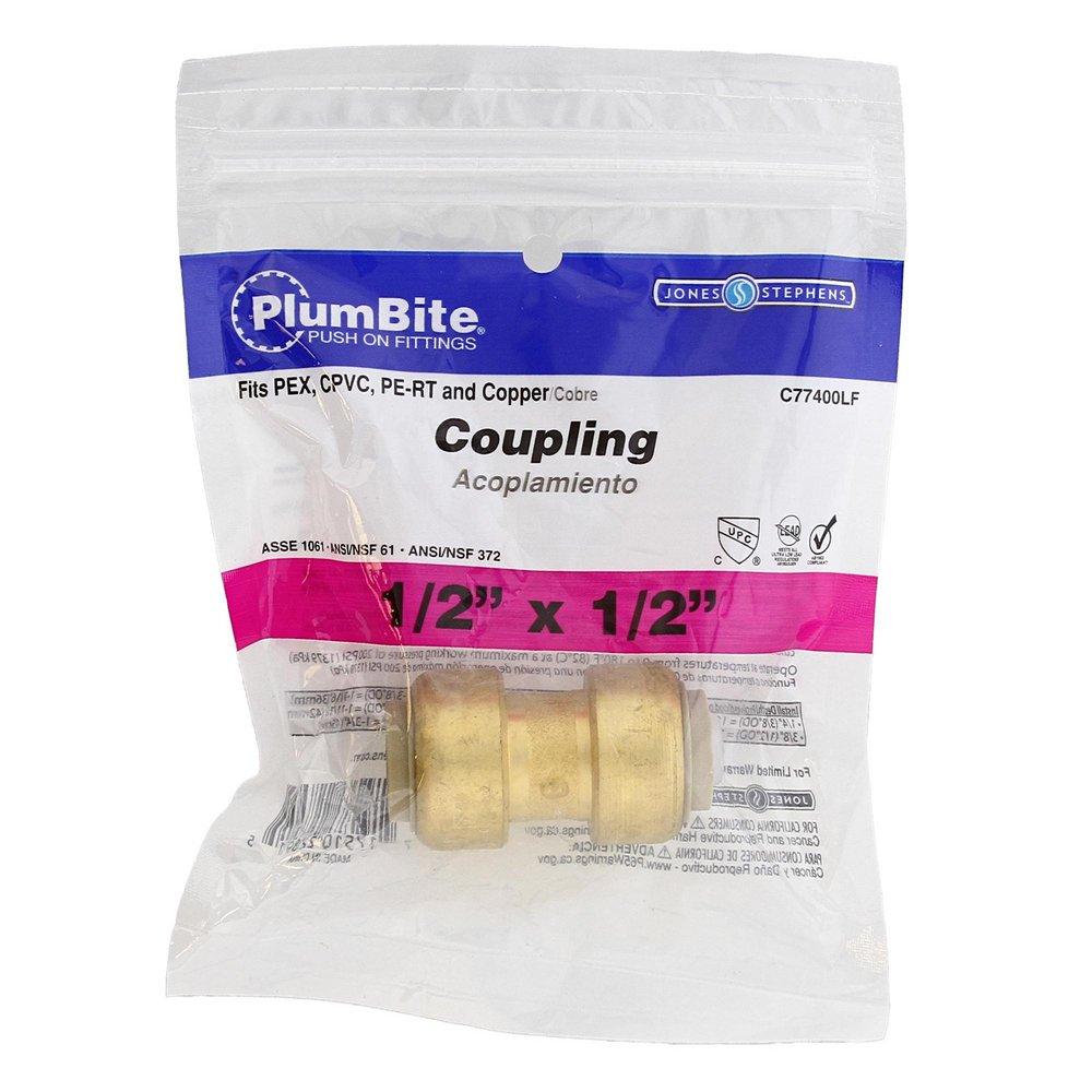 Jones Stephens Rough Brass Push Global Brass Coupling 