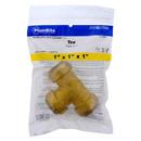 Jones Stephens Rough Brass Push Global Brass Tee 