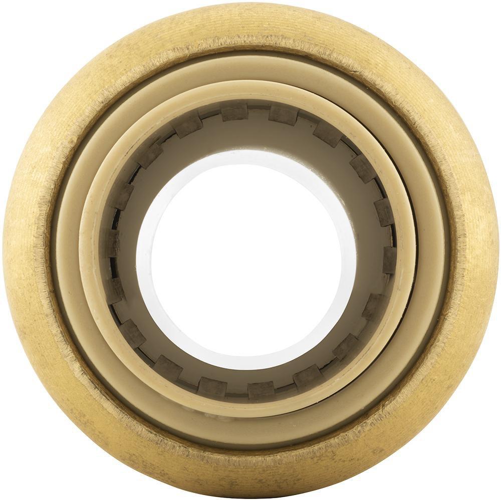 Jones Stephens Rough Brass 1-37/50 in. Push x MNPT Global Brass Adapter 