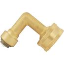 Jones Stephens Rough Brass Garden Hose x Compression 200 psi Reducing Brass 90 Degree Elbow 