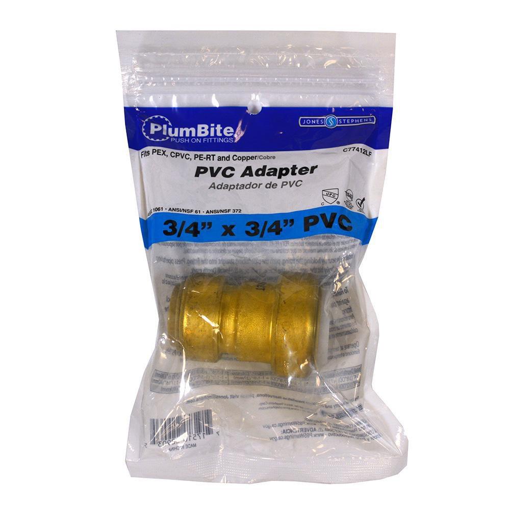 Jones Stephens Rough Brass Push On Transition Coupling 