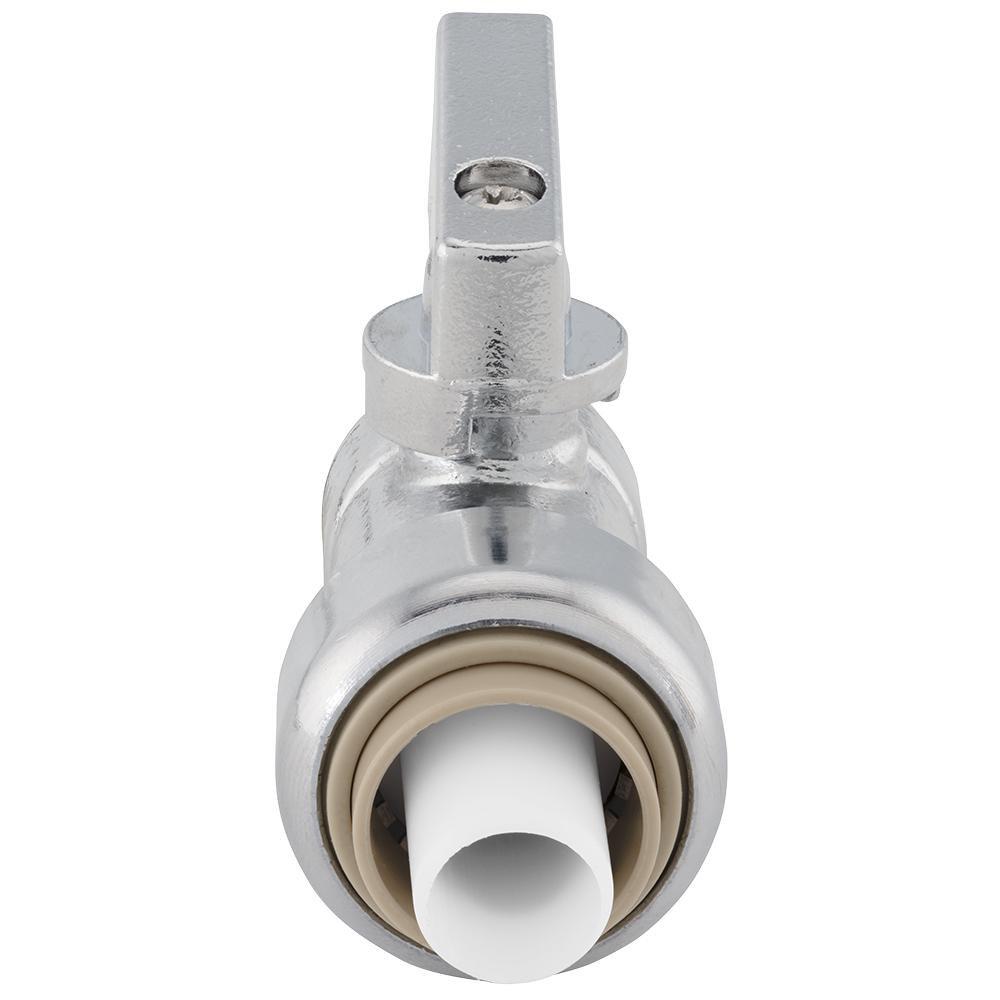 Jones Stephens Chrome Plated Push x Compression Straight Supply Stop Valve in Chrome 