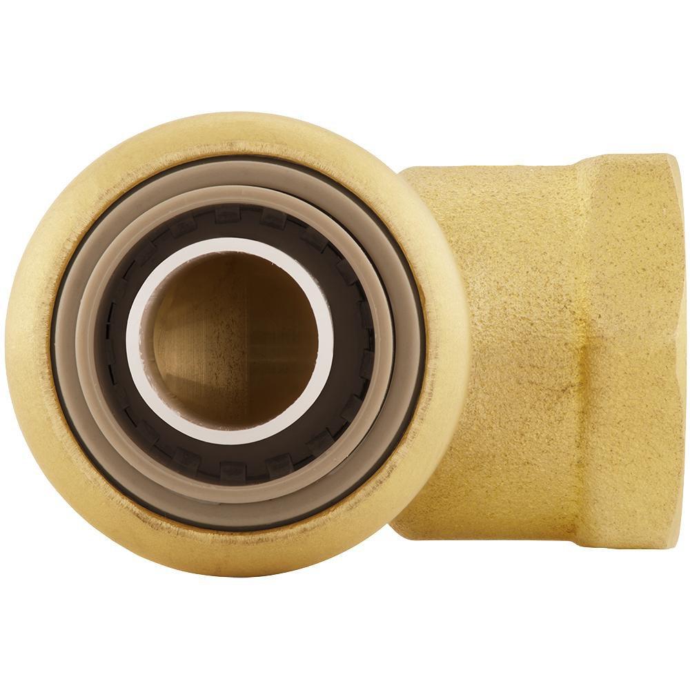 Jones Stephens Rough Brass Push On 90 Degree Elbow Adapter 