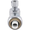 Jones Stephens Chrome Plated Push x Compression Angle Supply Stop Valve in Chrome 