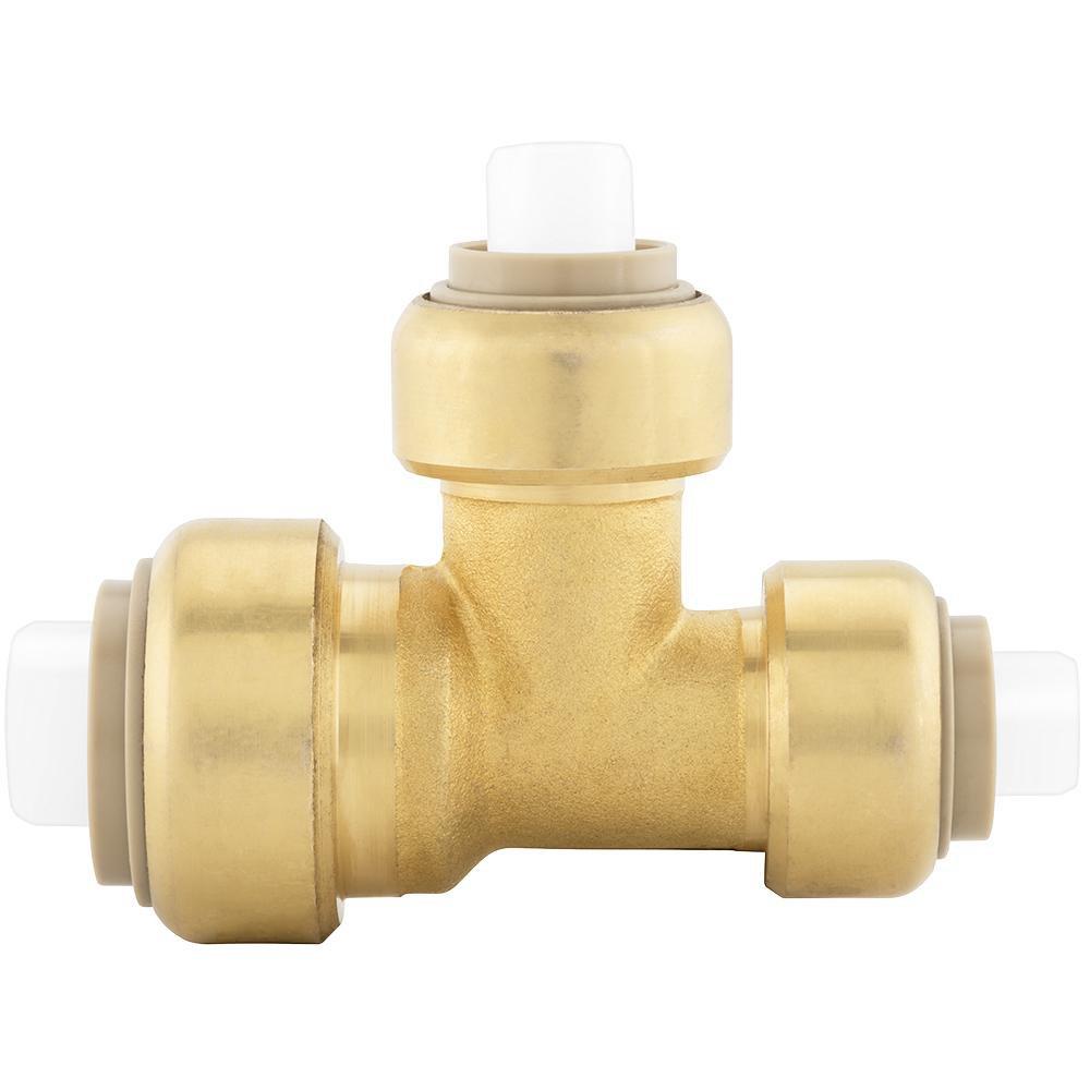 Jones Stephens Rough Brass Push On Reducing Tee 