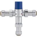 Jones Stephens Rough Brass Push On Thermostatic Mixing Valve 