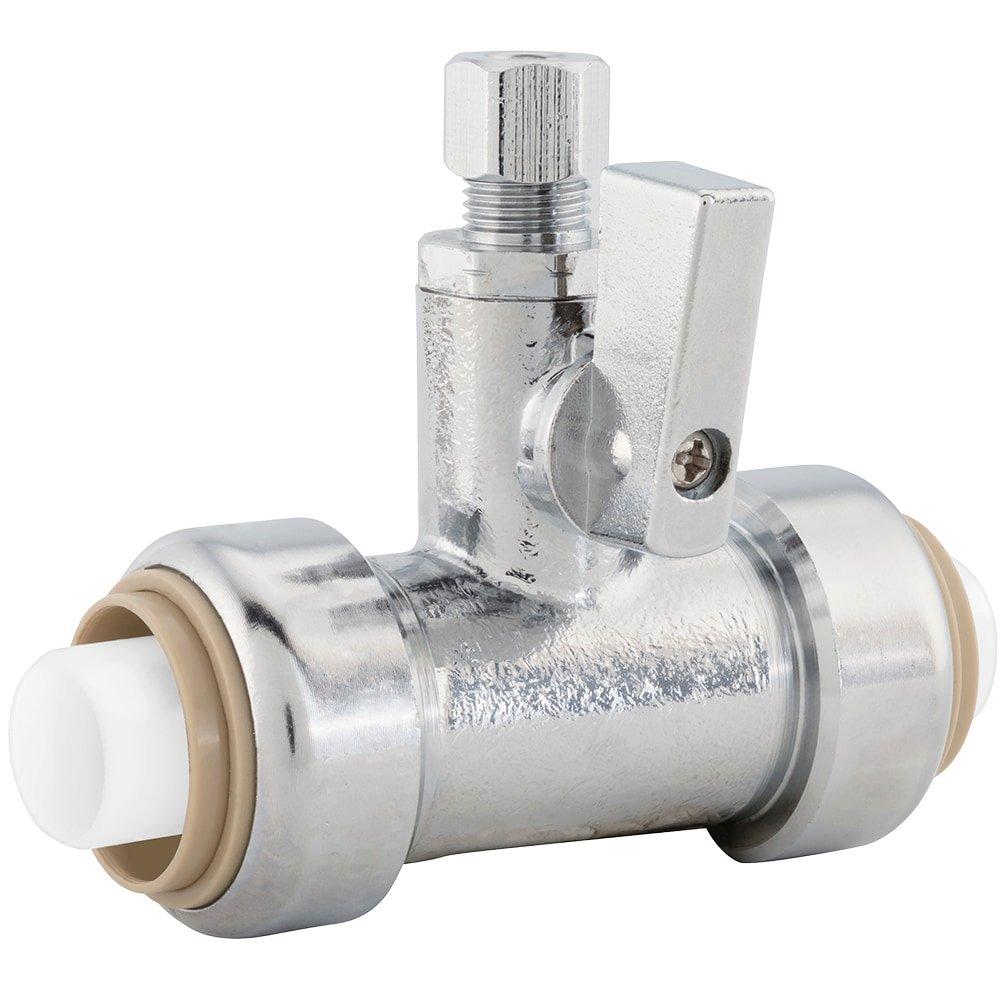 Jones Stephens Chrome Plated Push 200 psi Reducing Brass Compression Tee 