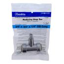 Jones Stephens Chrome Plated Push 200 psi Reducing Brass Compression Tee 