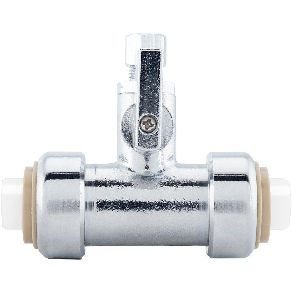 Jones Stephens Chrome Plated Push 200 psi Reducing Brass Compression Tee 