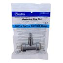 Jones Stephens Chrome Plated Push 200 psi Reducing Brass Compression Tee 
