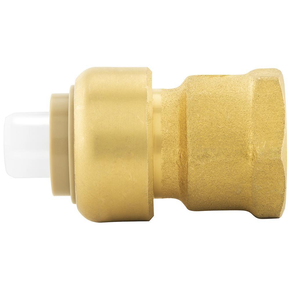 Jones Stephens Rough Brass Push x FNPT 200 psi Brass Adapter 