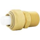 Jones Stephens Rough Brass 1-37/50 in. Push x MNPT Global Brass Adapter 