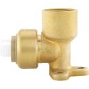 Jones Stephens Rough Brass Push x FNPT 200 psi Brass 90 Degree Elbow 