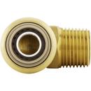 Jones Stephens Rough Brass Push On 90 Degree Elbow Adapter 