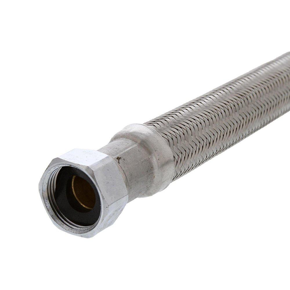 Jones Stephens Stainless Steel 3/4 in. Water Heater Connector with Ball Valve 
