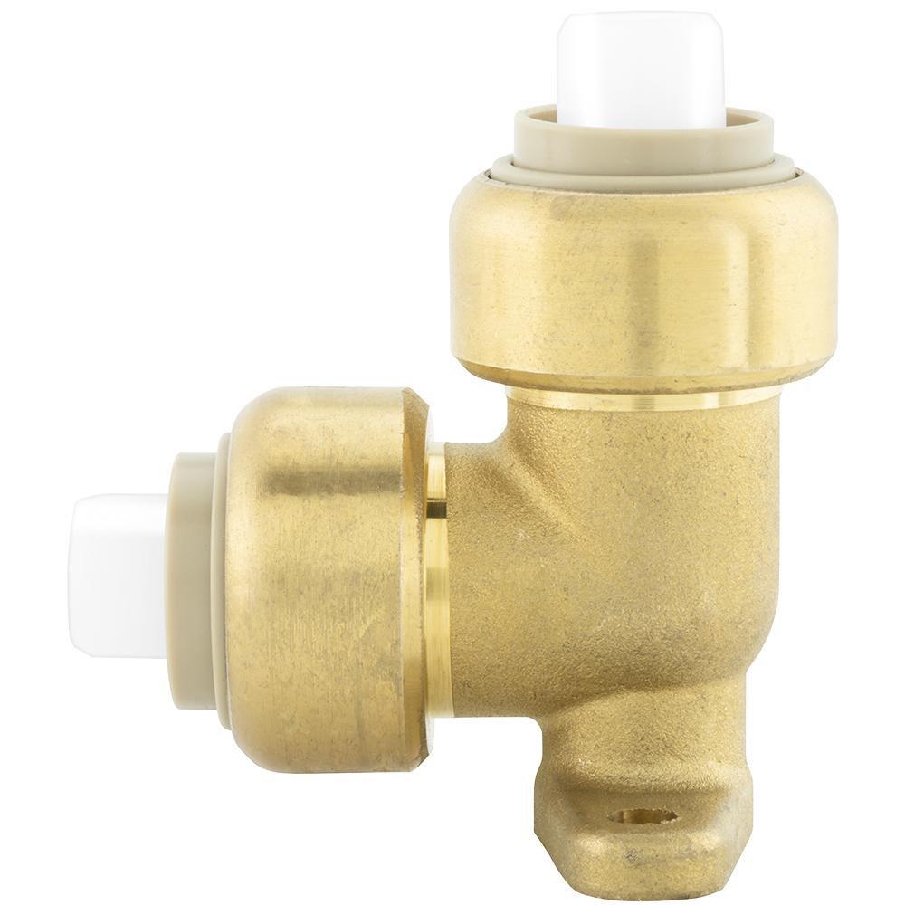 Jones Stephens Rough Brass Push 200 psi Brass 90 Degree Elbow 