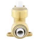 Jones Stephens Rough Brass Push On Drop Ear 90 Degree Elbow 