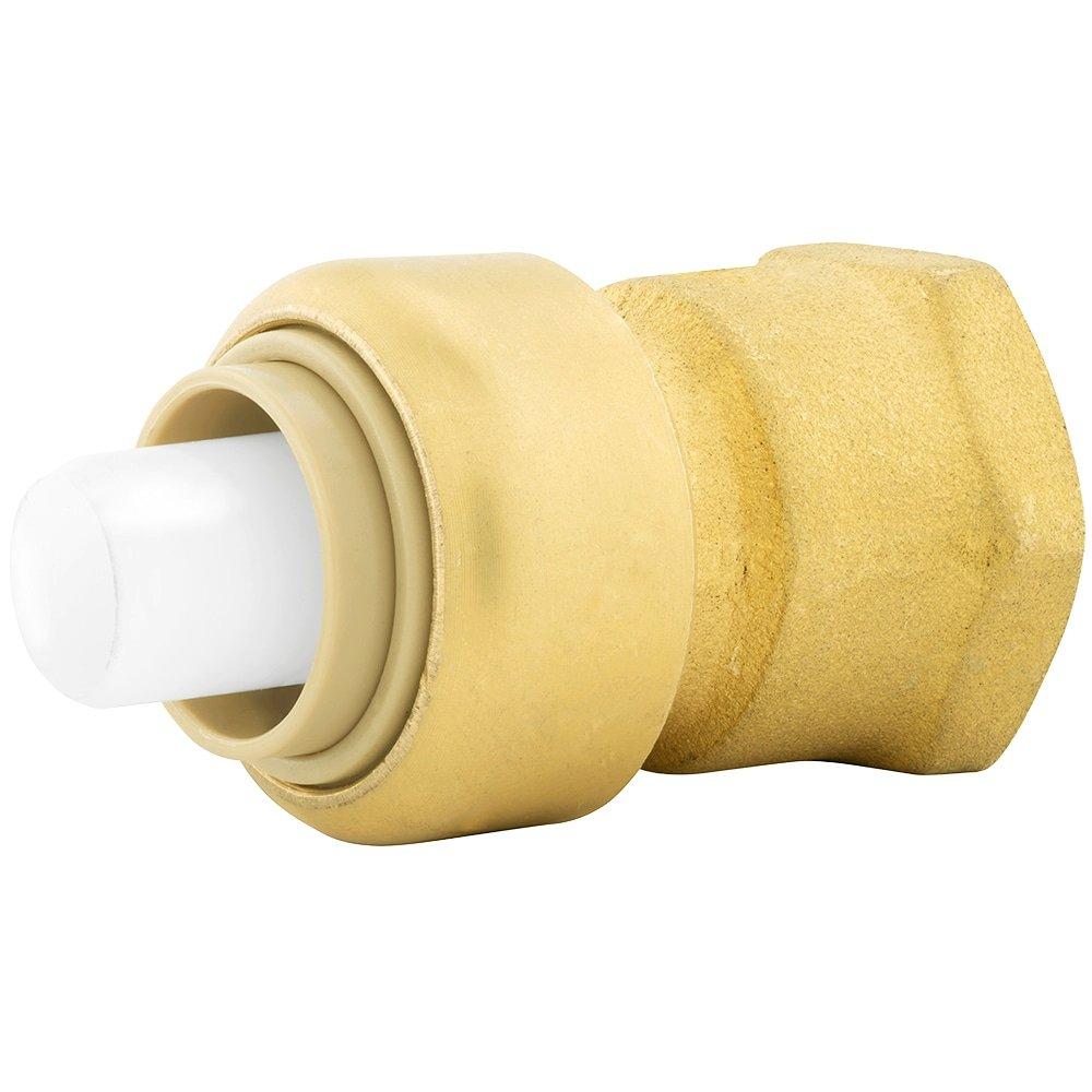 Jones Stephens Rough Brass Push x FNPT 200 psi Brass Adapter 