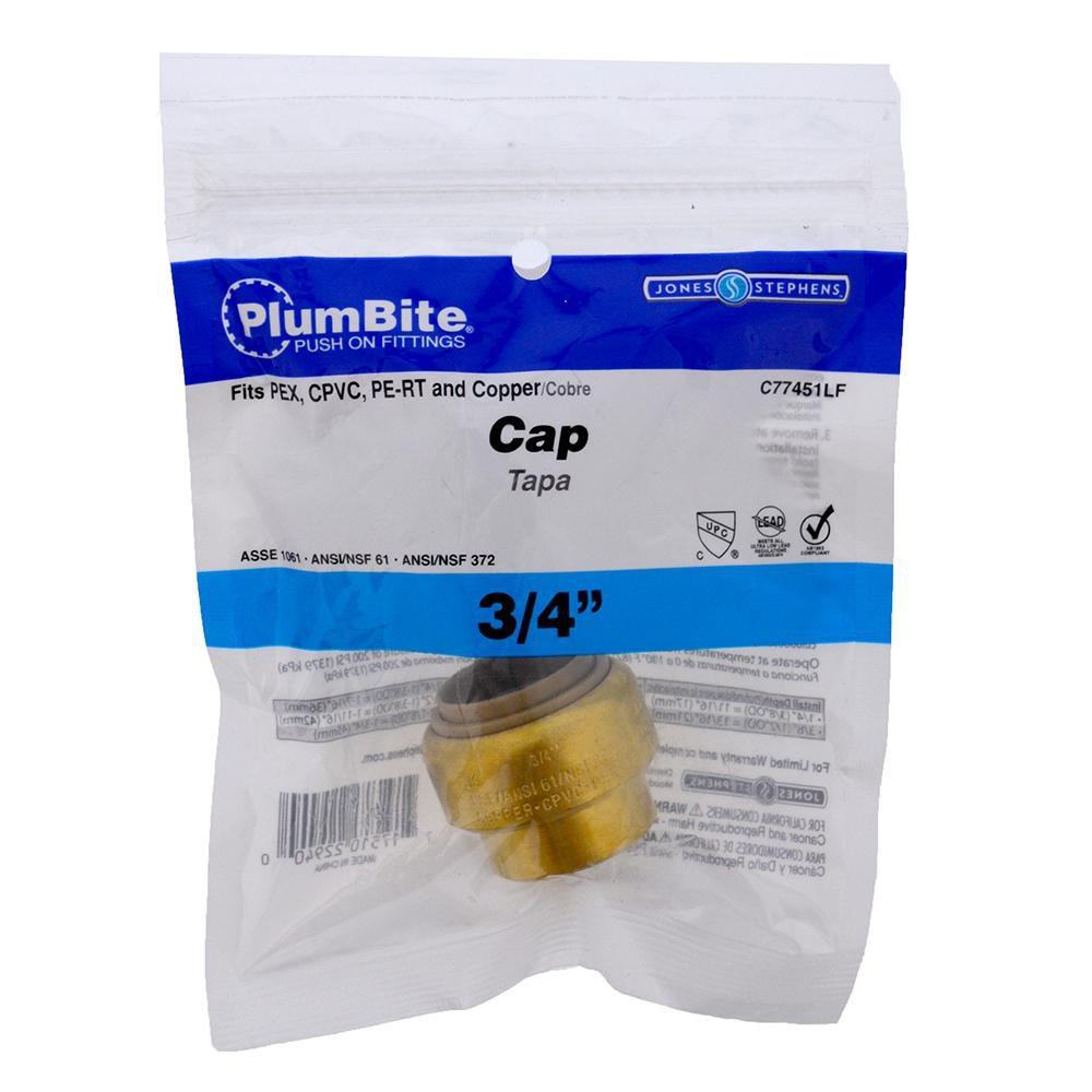 Jones Stephens Rough Brass Push On Cap 