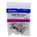 Jones Stephens Chrome Plated Push x Compression Angle Supply Stop Valve in Chrome 