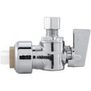 Jones Stephens Chrome Plated Push x Compression Angle Supply Stop Valve in Chrome 