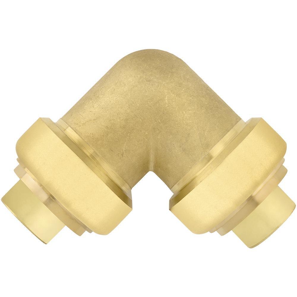Jones Stephens Rough Brass Brass Push 90&deg; Elbow 
