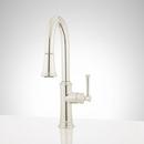 Single Handle Pull Down Pull Out Kitchen Faucet in Polished Nickel