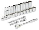 Milwaukee&reg; Silver Ratchet & Socket Set 1 Piece 