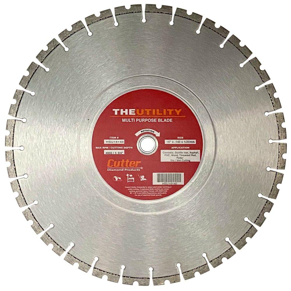 Cutter Diamond Products Asphalt, Concrete, Ductile Iron, PVC, Rebar and Wood Cement Cutter 