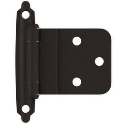3/8 in. Self Close Face Mount Inset Hinge (Pair) in Oil Rubbed Bronze